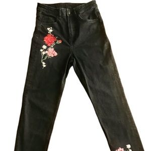 H&M Black High Waisted Jeans Size 6